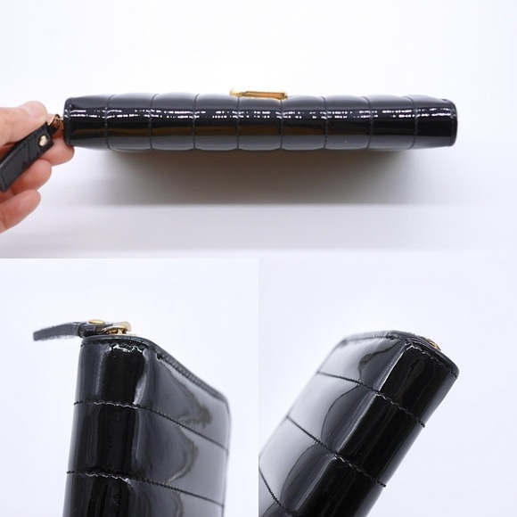 🍓YSL Cassandra Zip Around Patent Wallet - Picture 2 of 11